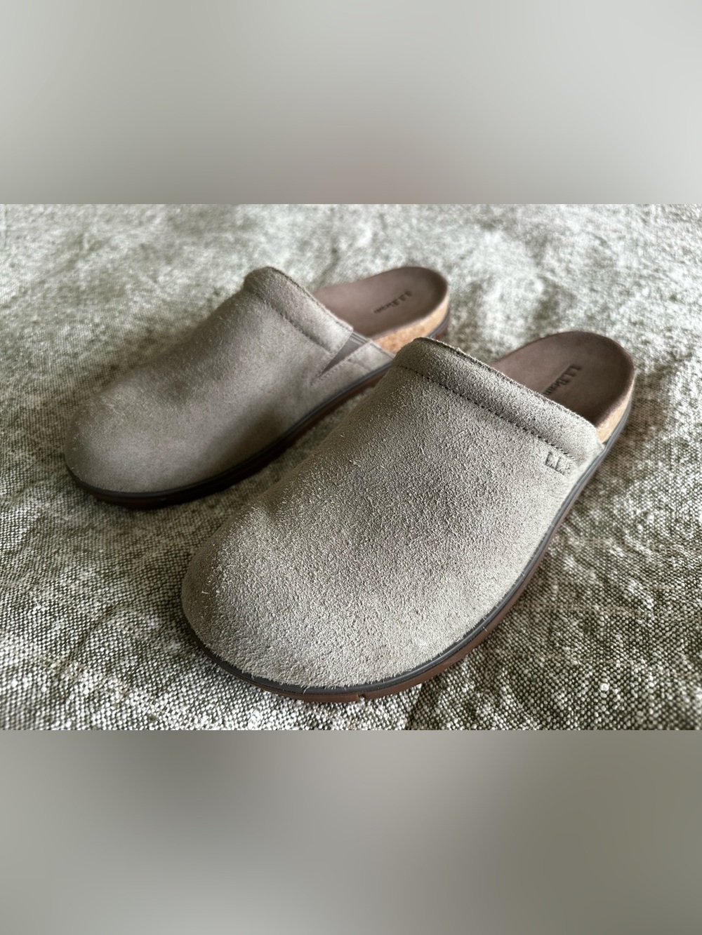 L.L. Bean Women's Go Anywhere Clog Suede in Taupe